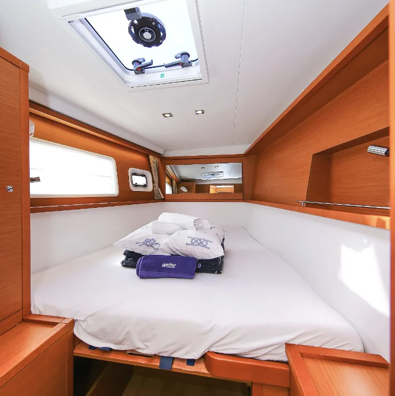 Cabin on Fenadi, a Lagoon 450 F catamaran at Grad Trogir, Croatia
