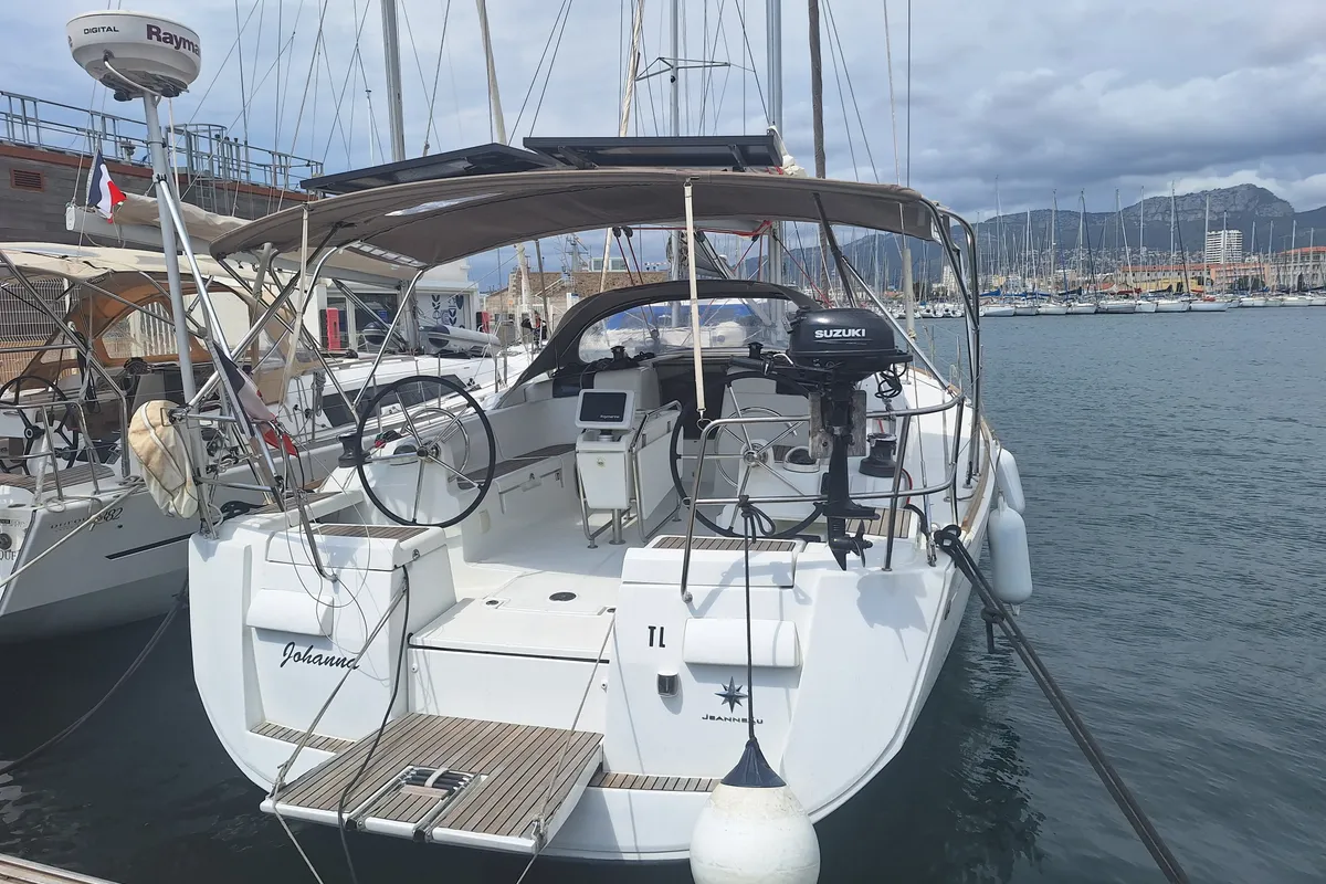 Johanna, a Jeanneau Sun Odyssey 439 sailboat at Toulon, France