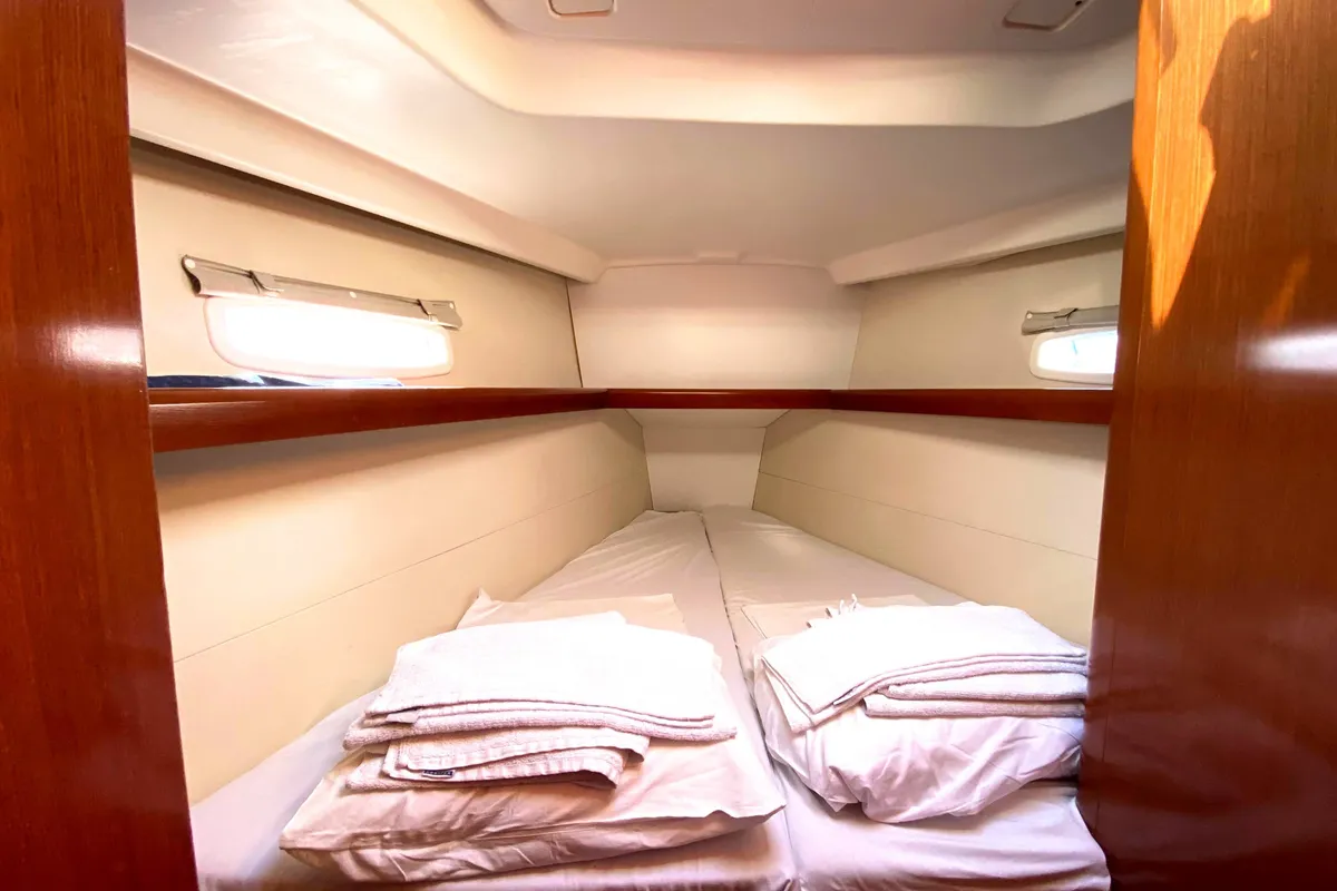 Serenity, a Beneteau Oceanis 43 sailboat at Athens, Greece