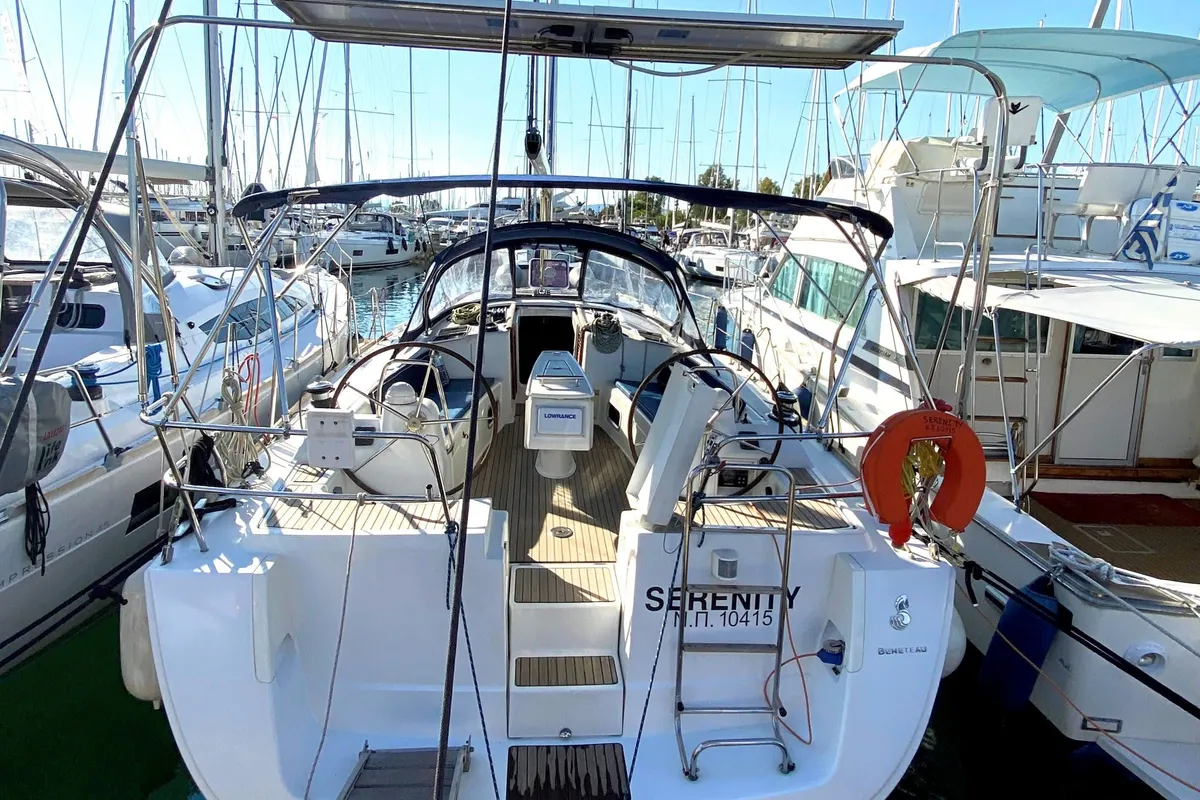 Serenity, a Beneteau Oceanis 43 sailboat at Athens, Greece