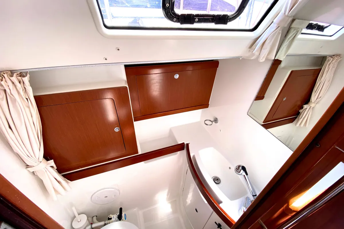 Serenity, a Beneteau Oceanis 43 sailboat at Athens, Greece