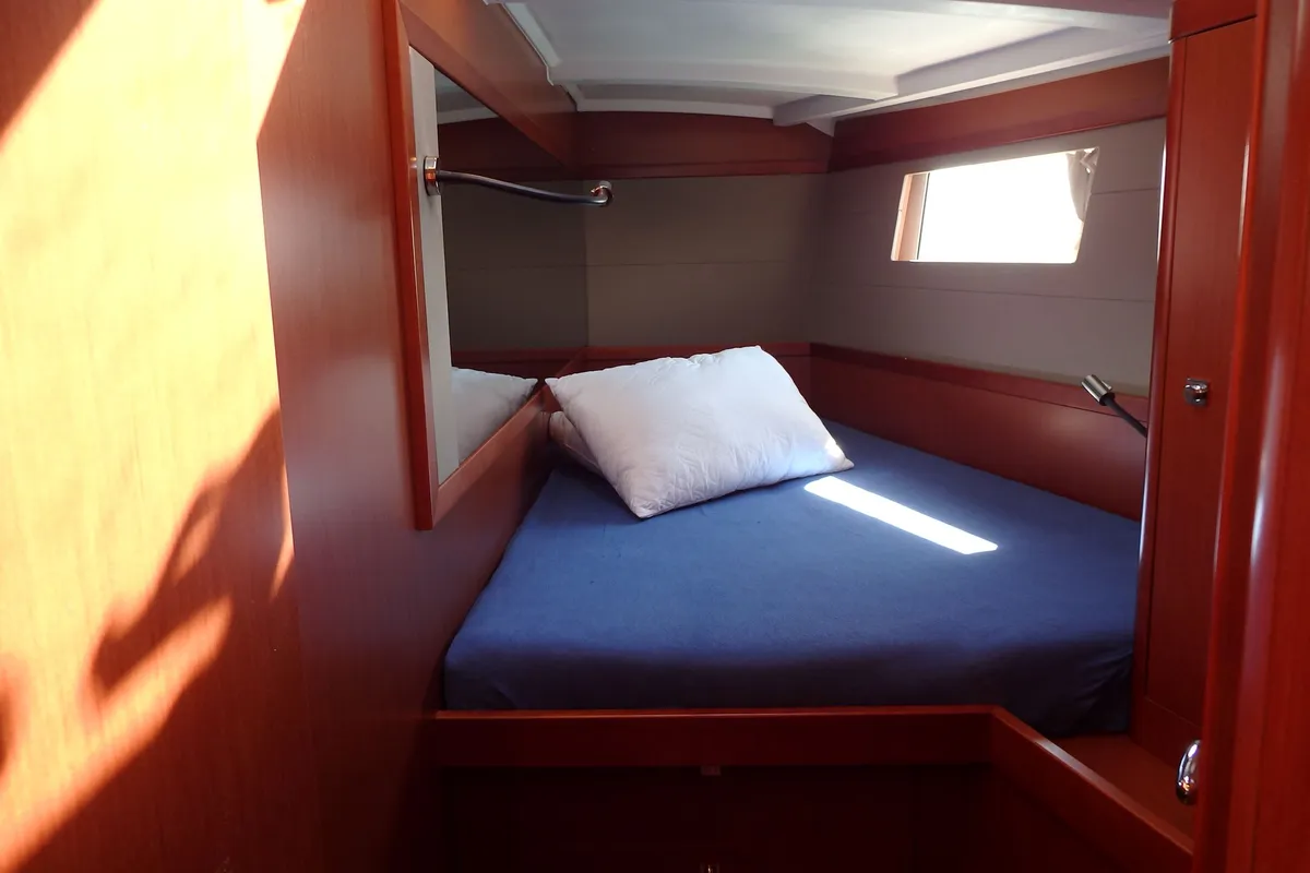 Cabin on Joy, a Beneteau Oceanis 48 sailboat at Municipal Unit of Lefkada, Greece