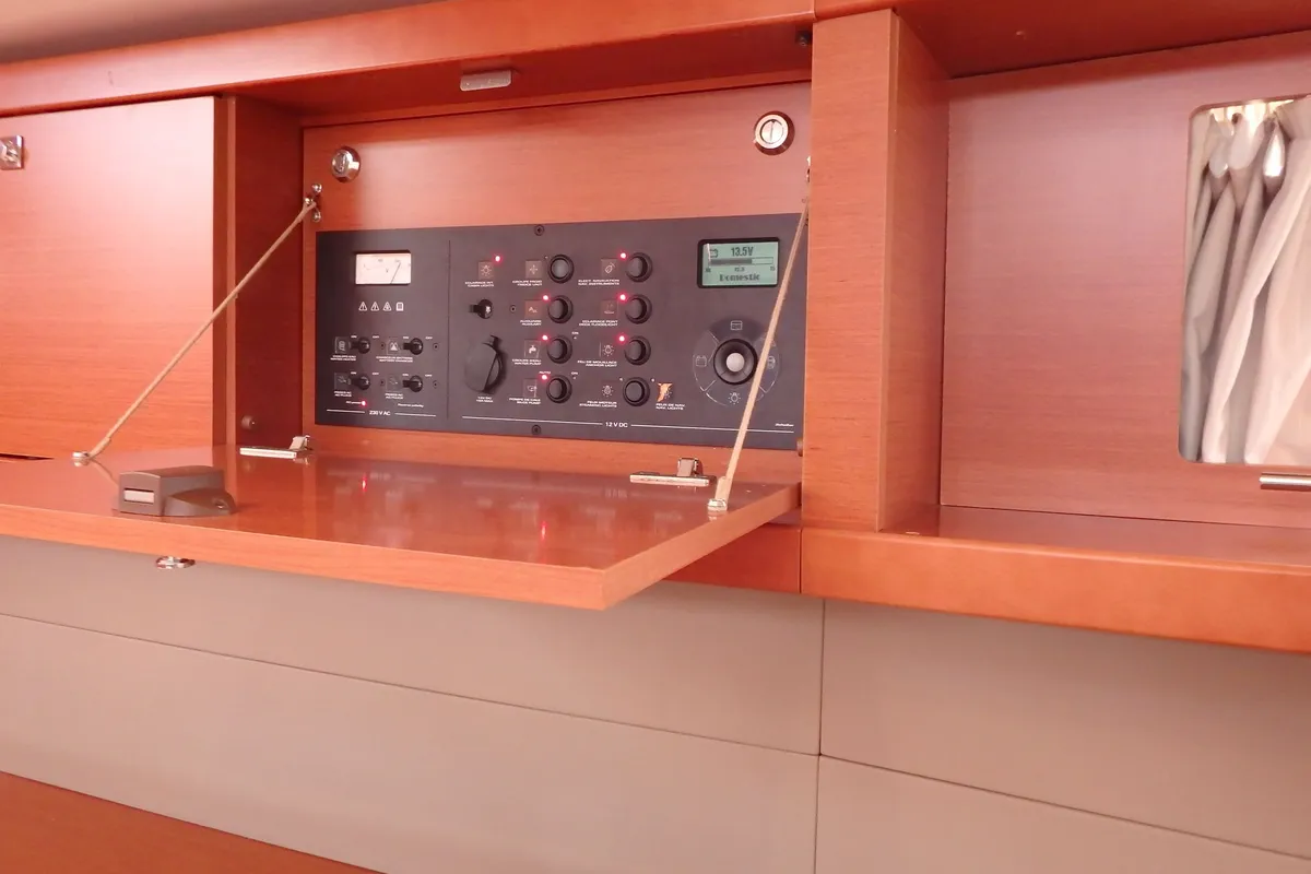 Joy, a Beneteau Oceanis 48 sailboat at Municipal Unit of Lefkada, Greece