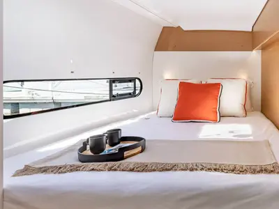 Cabin on Jinsey, a Excess 11 catamaran at Seget Donji, Croatia