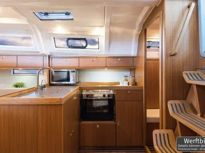 Galley of Bärbel, a Bavaria Cruiser 37 sailboat at Heiligenhafen, Germany