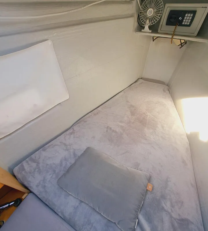 Cabin on Lluna, a Lagoon 450 F catamaran at Sant Antoni de Portmany, Spain