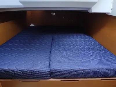 Cabin on Granmasti, a Jeanneau Sun Loft 47 sailboat at Agropoli, Italy