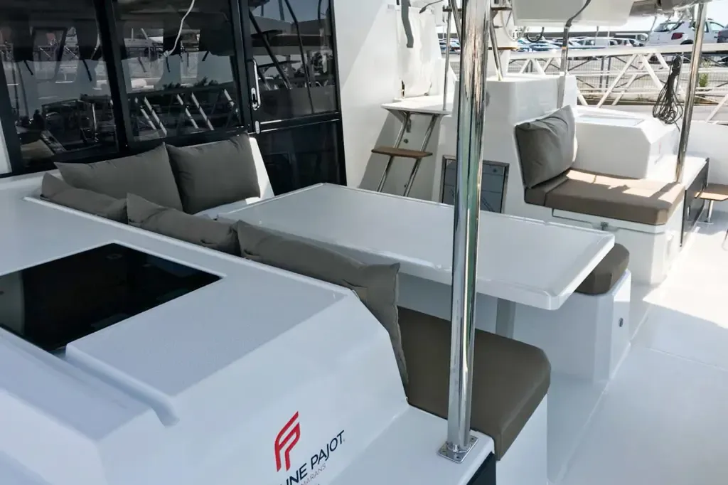 Wave, a Fountaine Pajot Astrea 42 catamaran at Tivat, Montenegro