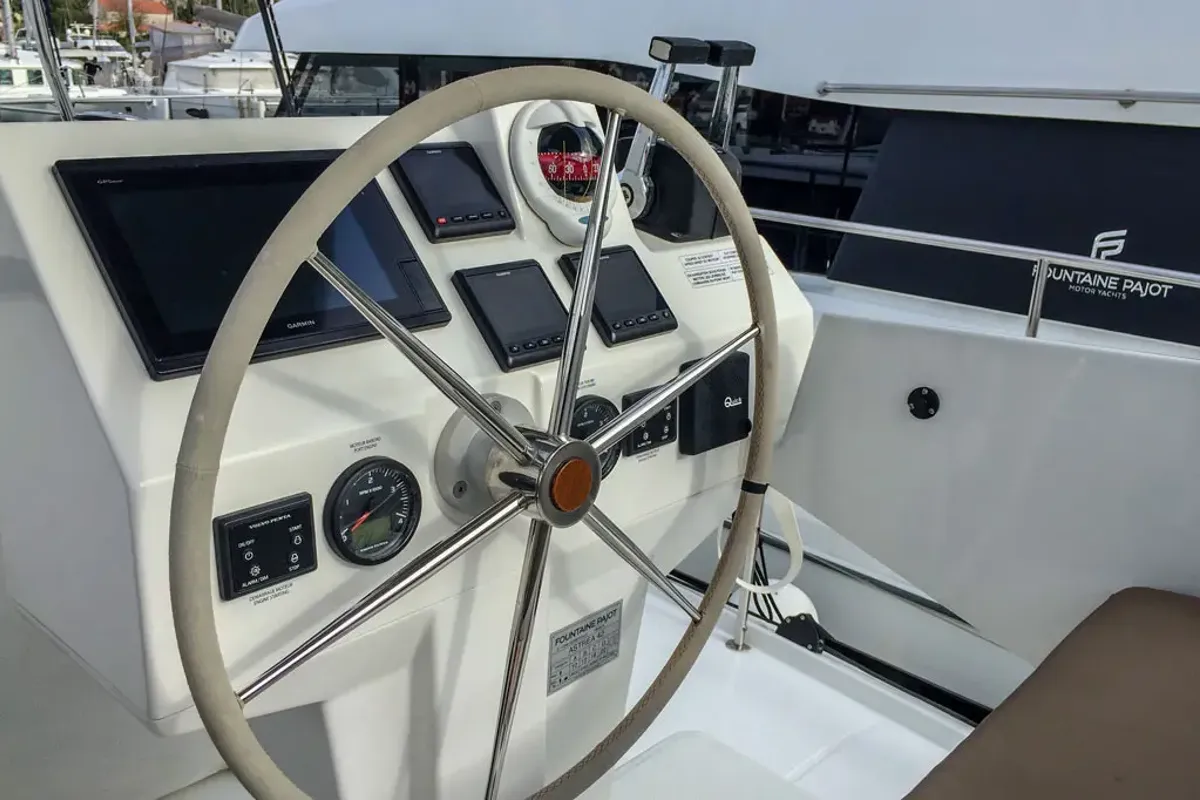 Wave, a Fountaine Pajot Astrea 42 catamaran at Tivat, Montenegro