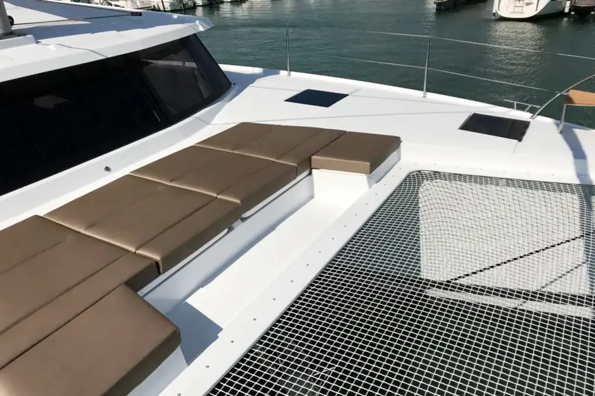 Wave, a Fountaine Pajot Astrea 42 catamaran at Tivat, Montenegro