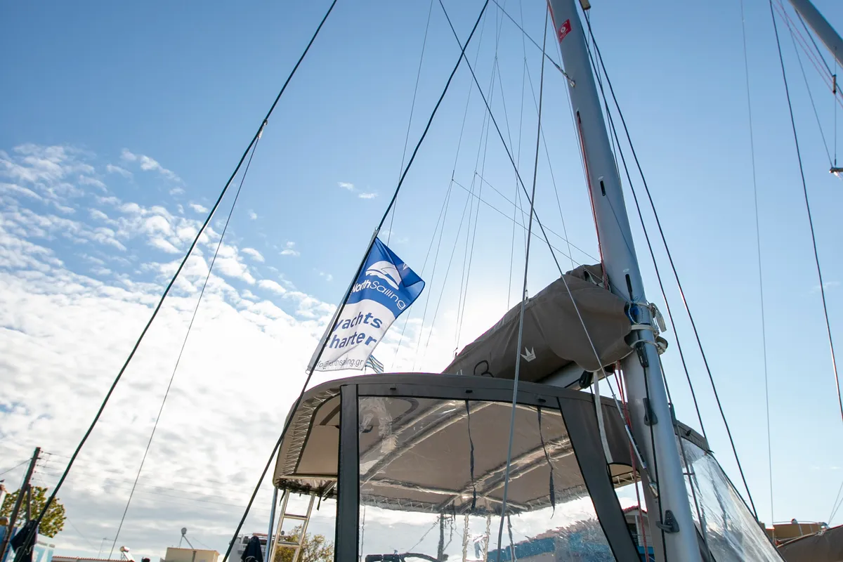 Eleni, a Bali 4.3 catamaran at Sipias, Greece