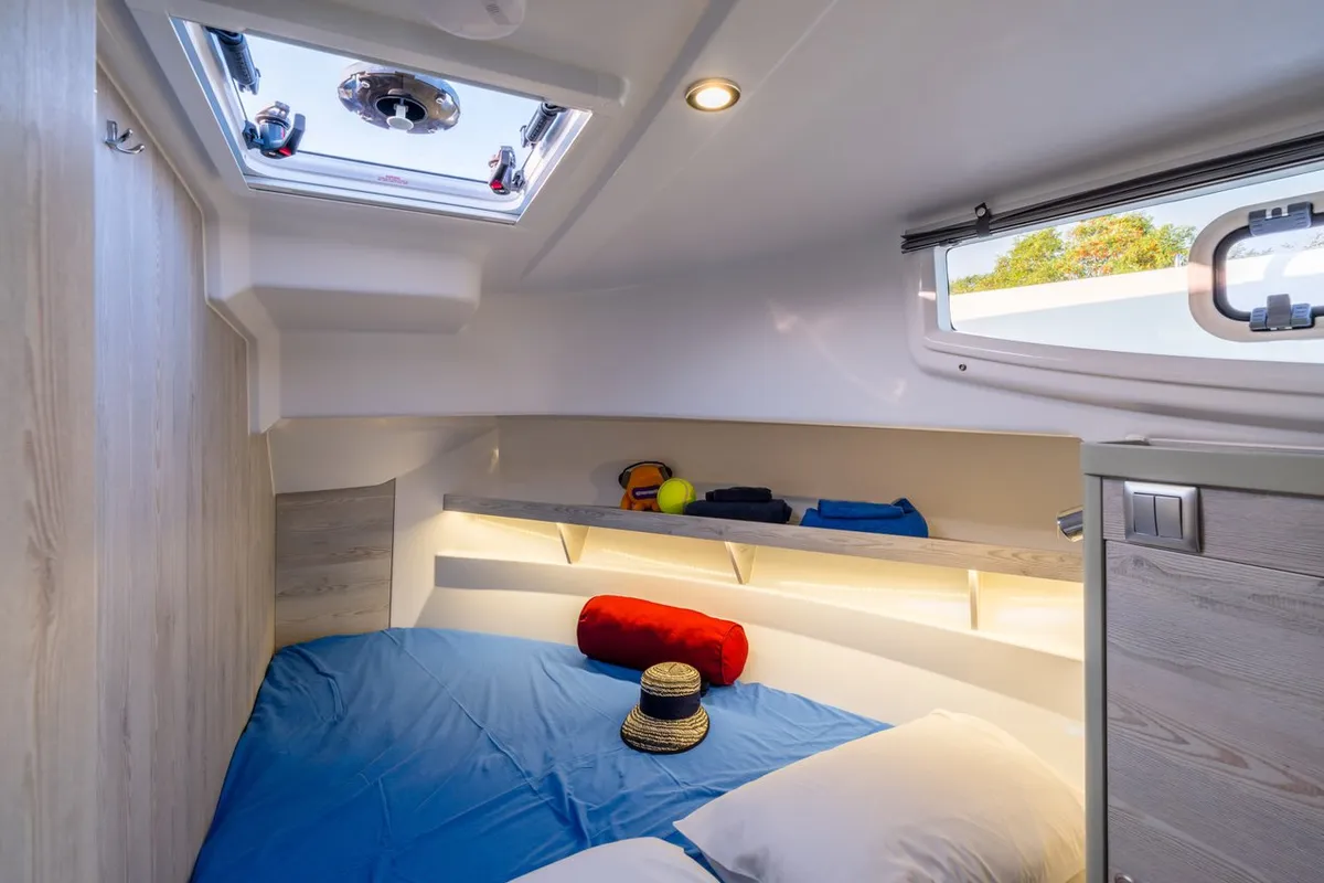 70, a Delphia Yachts Poseidon 45 motor yacht at Casier, Italy