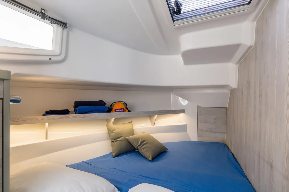 70, a Delphia Yachts Poseidon 45 motor yacht at Casier, Italy