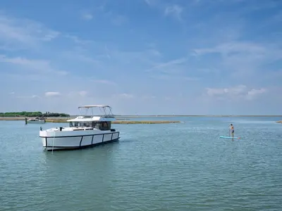70, a Delphia Yachts Poseidon 45 motor yacht at Casier, Italy