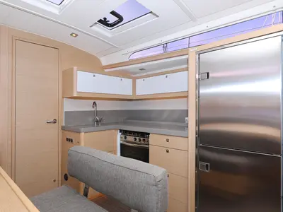 Galley of Flipper, a Dufour 470 sailboat at Općina Sukošan, Croatia