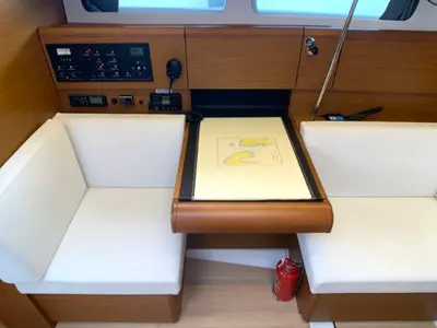 Cabin on Espresso, a Jeanneau Sun Odyssey 419 sailboat at Općina Rogoznica, Croatia
