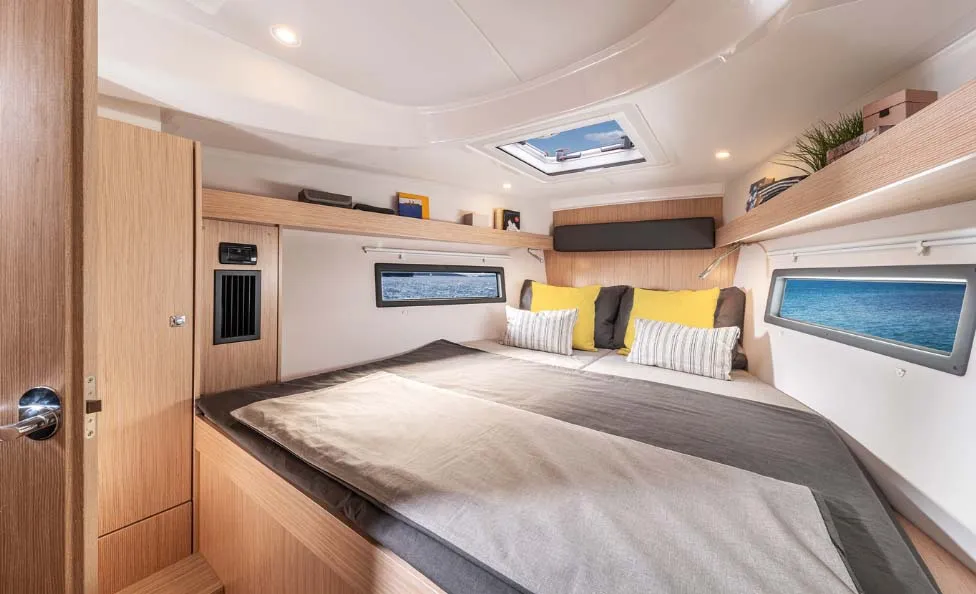 Cabin on Ithakiss, a Bavaria C38 sailboat at Municipal Unit of Sikyona, Greece