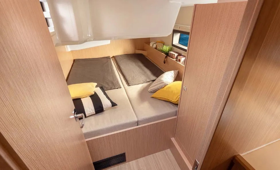 Cabin on Ithakiss, a Bavaria C38 sailboat at Municipal Unit of Sikyona, Greece