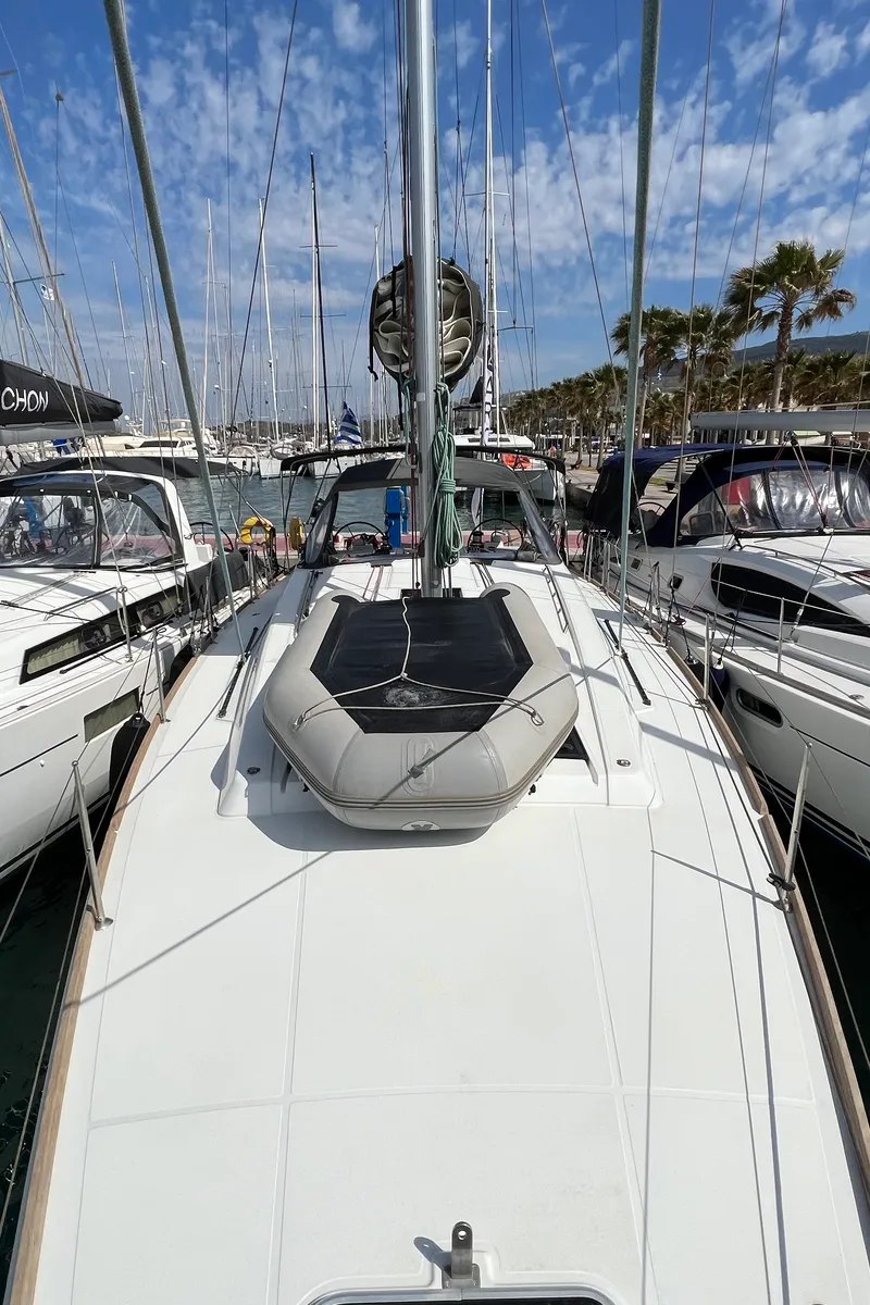 Aurora, a Beneteau Oceanis 45 sailboat at Municipal Unit of Rhodes, Greece
