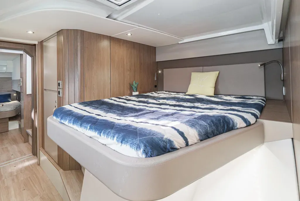 Cabin on Relentless, a Bali 4.4 catamaran at San Diego, United States