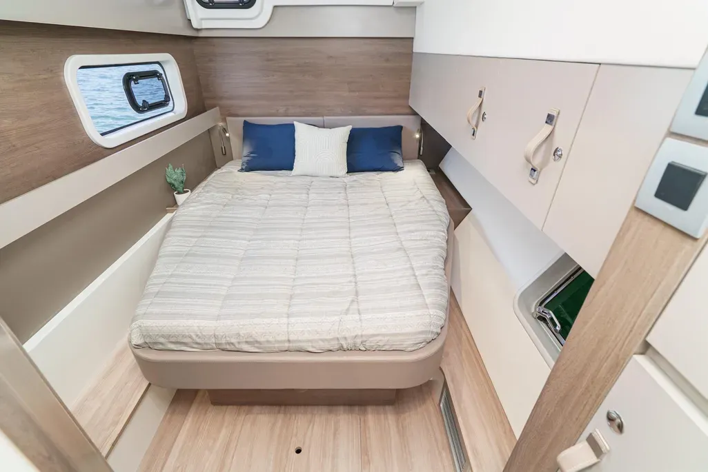 Cabin on Relentless, a Bali 4.4 catamaran at San Diego, United States