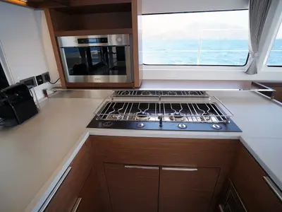 Galley of Sweet Dream, a Lagoon 46 catamaran at Marmaris, Turkey