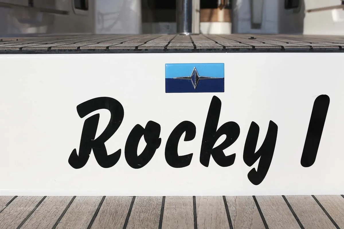 Rocky I, a Bavaria Cruiser 46 sailboat at Grad Trogir, Croatia
