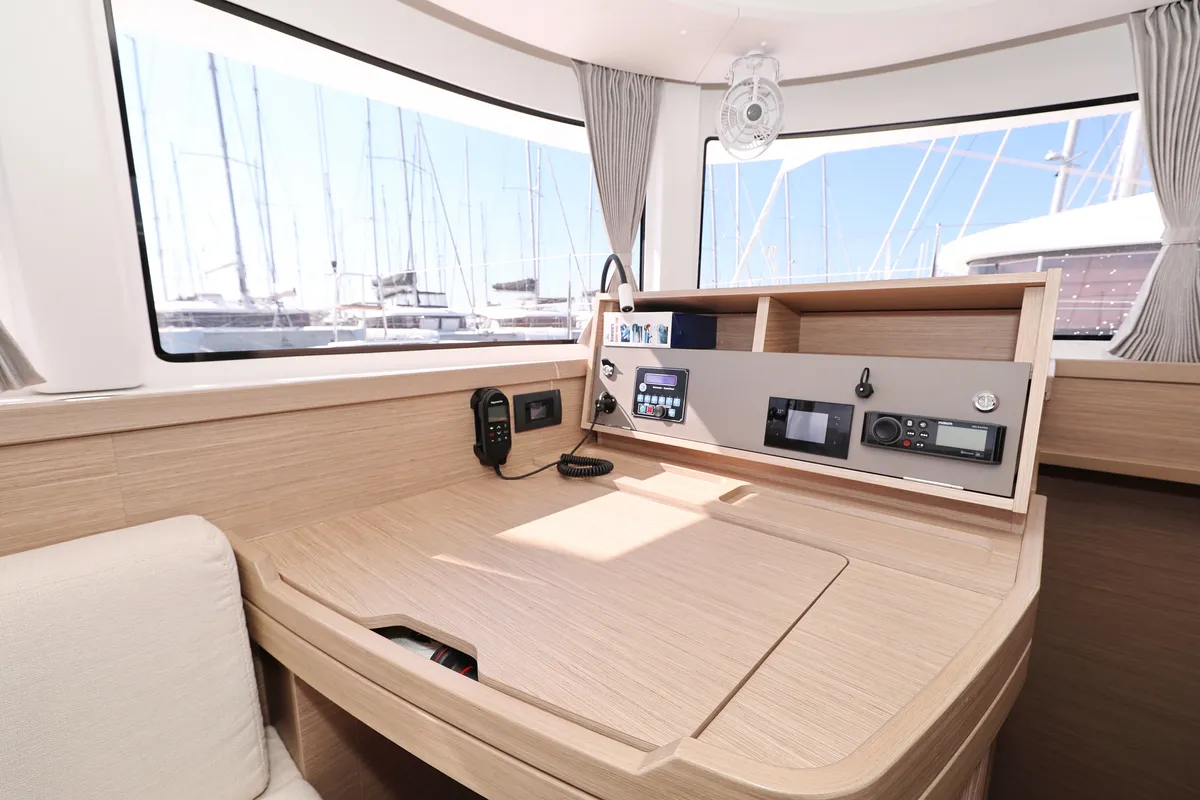 Salon of Luna, a Lagoon 42 catamaran at Općina Sukošan, Croatia