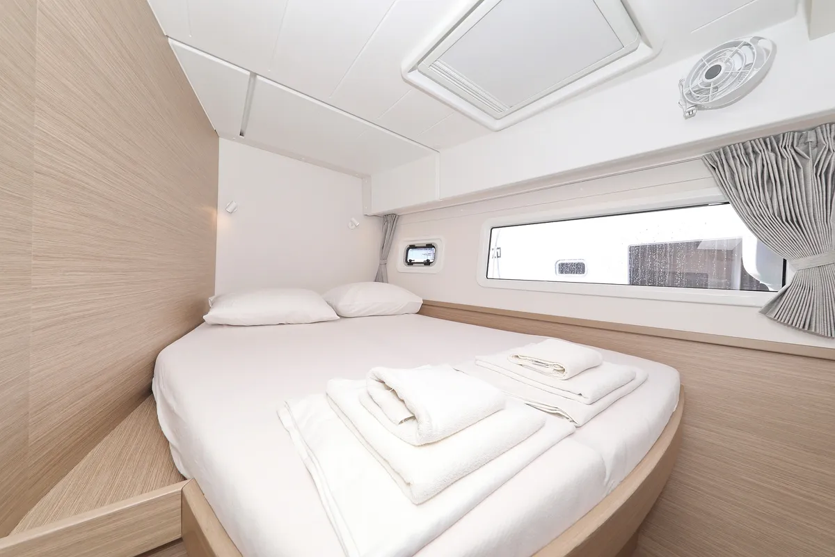 Cabin on Luna, a Lagoon 42 catamaran at Općina Sukošan, Croatia