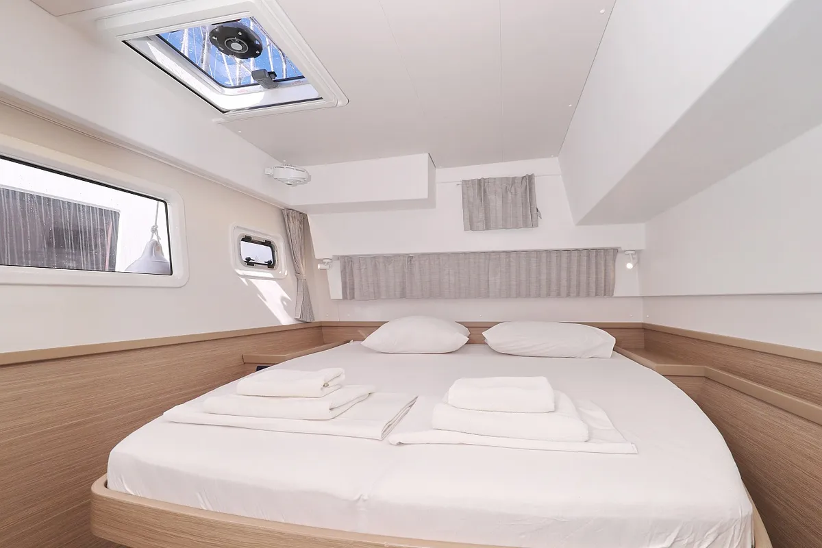 Cabin on Luna, a Lagoon 42 catamaran at Općina Sukošan, Croatia