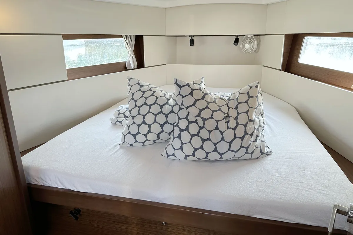 Cabin on Flip, a Beneteau Oceanis 38.1 sailboat at Grad Pula, Croatia