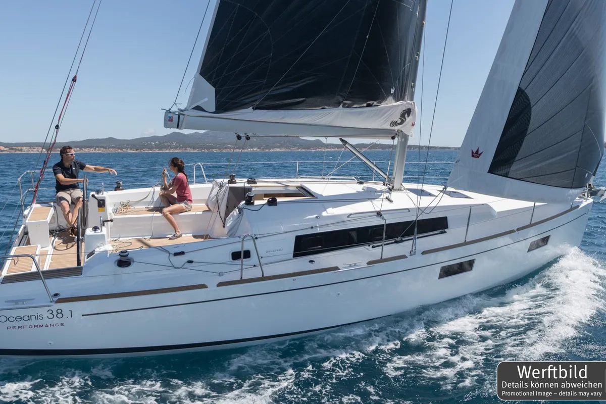 Exterior view of Flip, a Beneteau Oceanis 38.1 sailboat at Grad Pula, Croatia