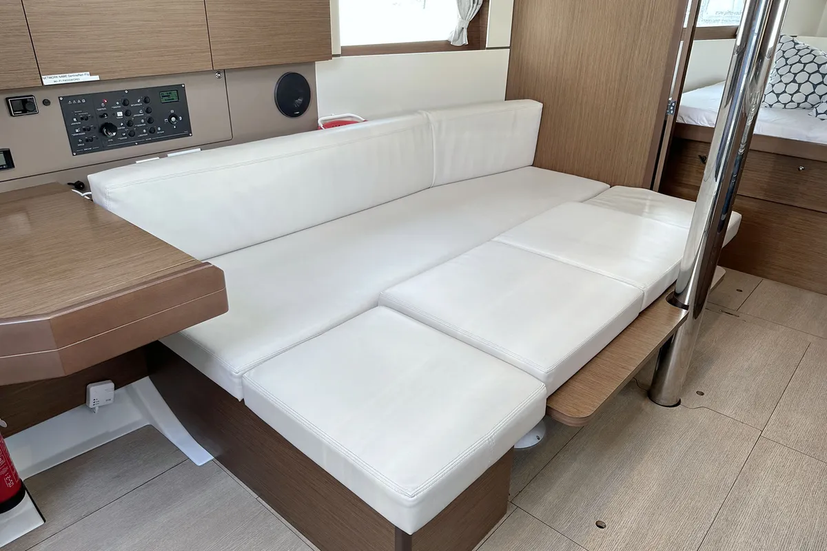 Salon of Flip, a Beneteau Oceanis 38.1 sailboat at Grad Pula, Croatia