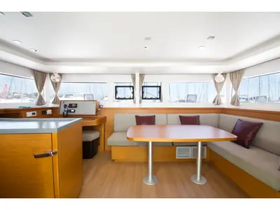HYDRAVIII, a Lagoon 450 Fly catamaran at Athens, Greece