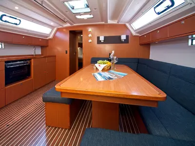 Galley of Bavaria Cruiser 46, a sailboat at Murter, Croatia