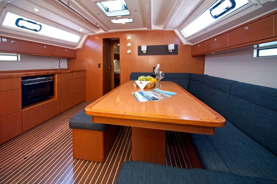 Galley of Bavaria Cruiser 46, a sailboat at Murter, Croatia