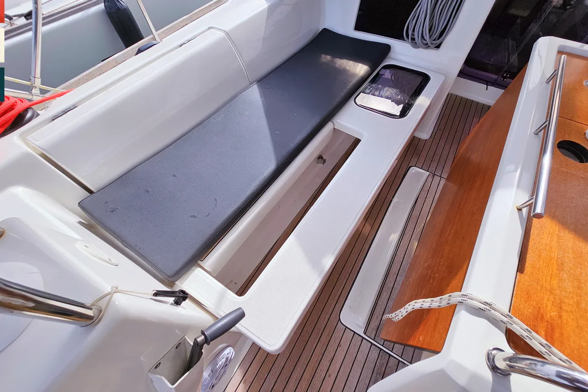 Deck of Katajina, a Dufour 460 GL sailboat at Općina Rogoznica, Croatia