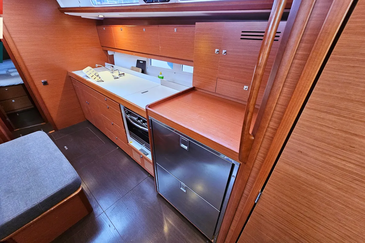 Galley of Katajina, a Dufour 460 GL sailboat at Općina Rogoznica, Croatia