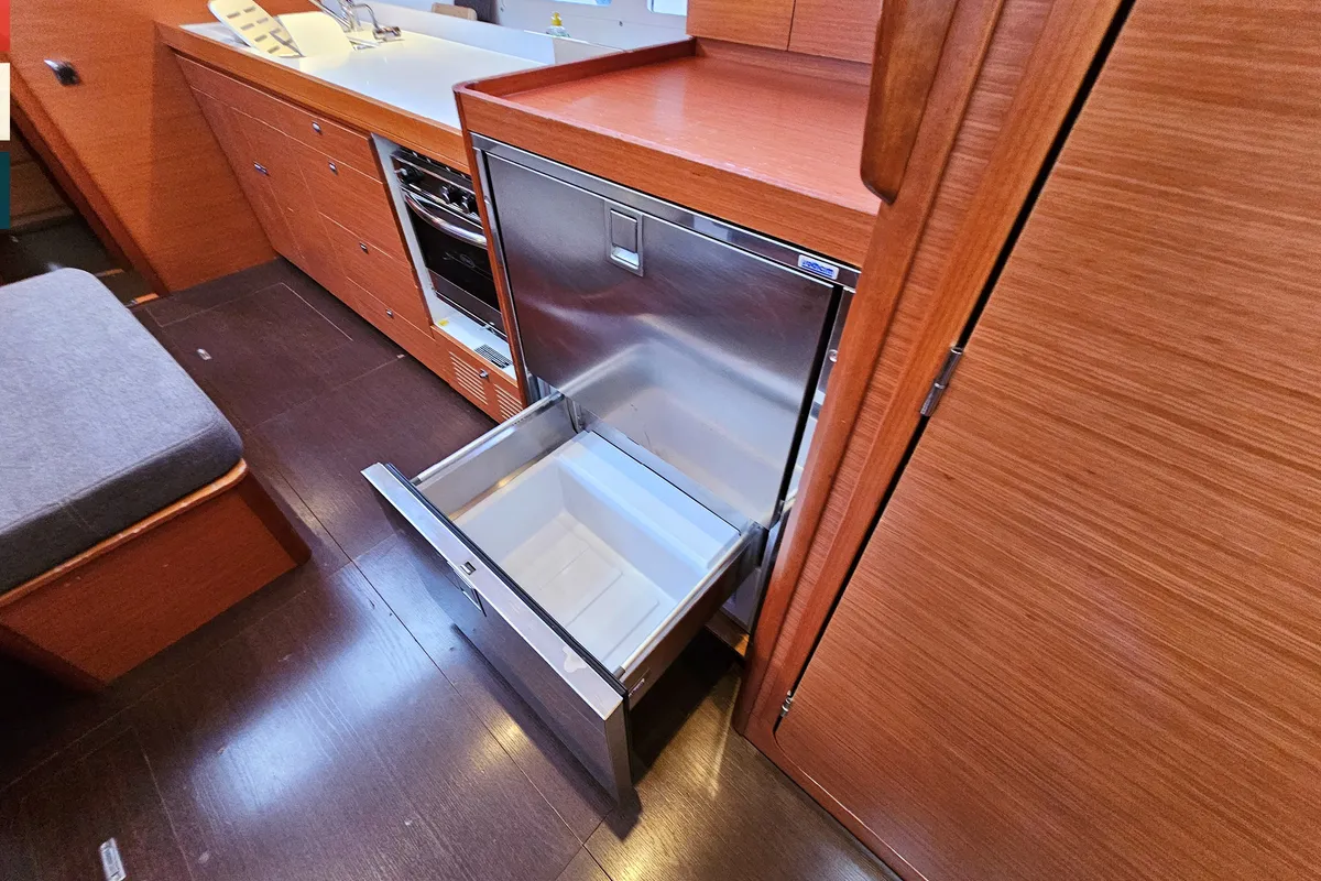 Galley of Katajina, a Dufour 460 GL sailboat at Općina Rogoznica, Croatia