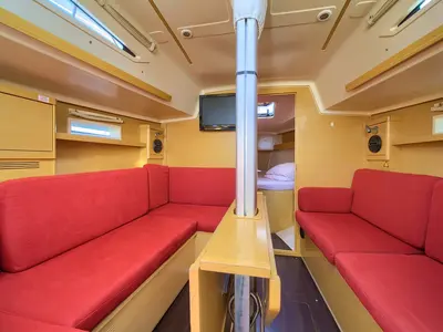 Salon of Euphoria, a Elan 350 Performance sailboat at Punat, Croatia
