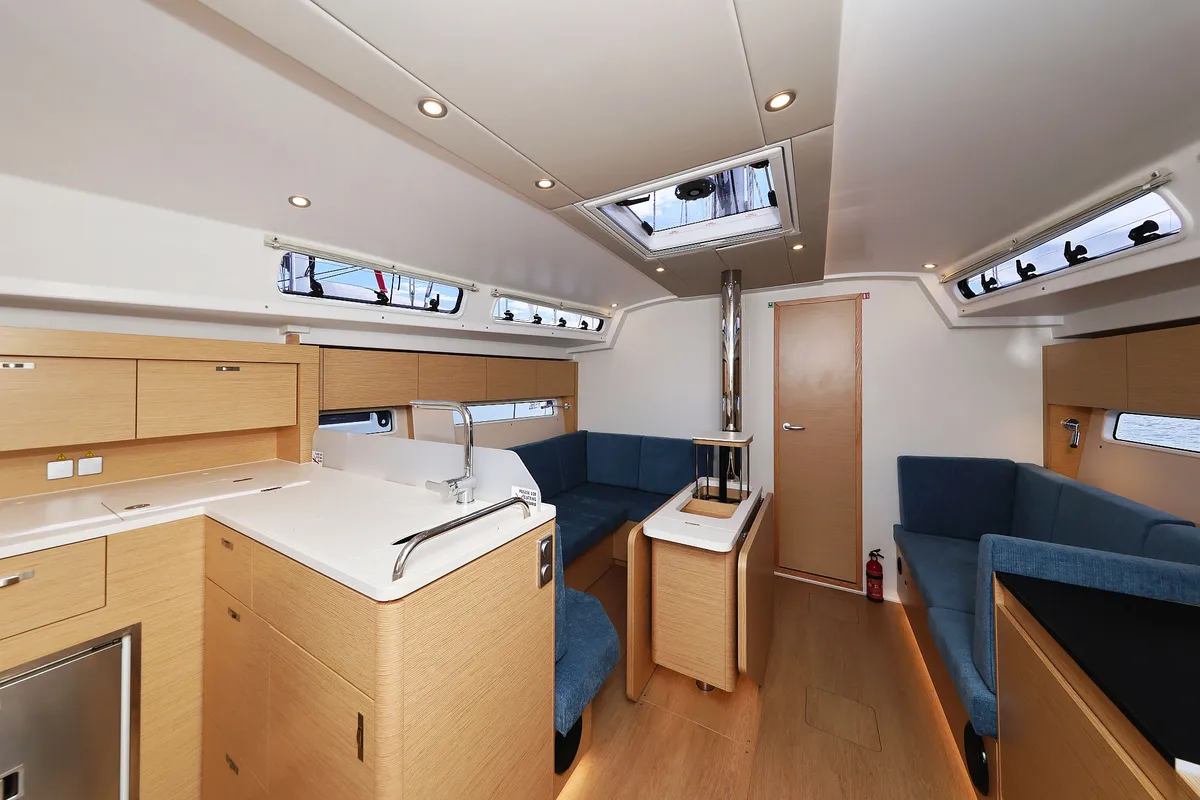 Salon of Sundance, a Hanse 410 sailboat at Grad Biograd na Moru, Croatia