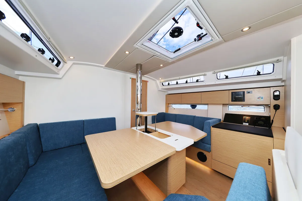 Salon of Sundance, a Hanse 410 sailboat at Grad Biograd na Moru, Croatia