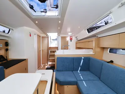 Salon of Sundance, a Hanse 410 sailboat at Grad Biograd na Moru, Croatia