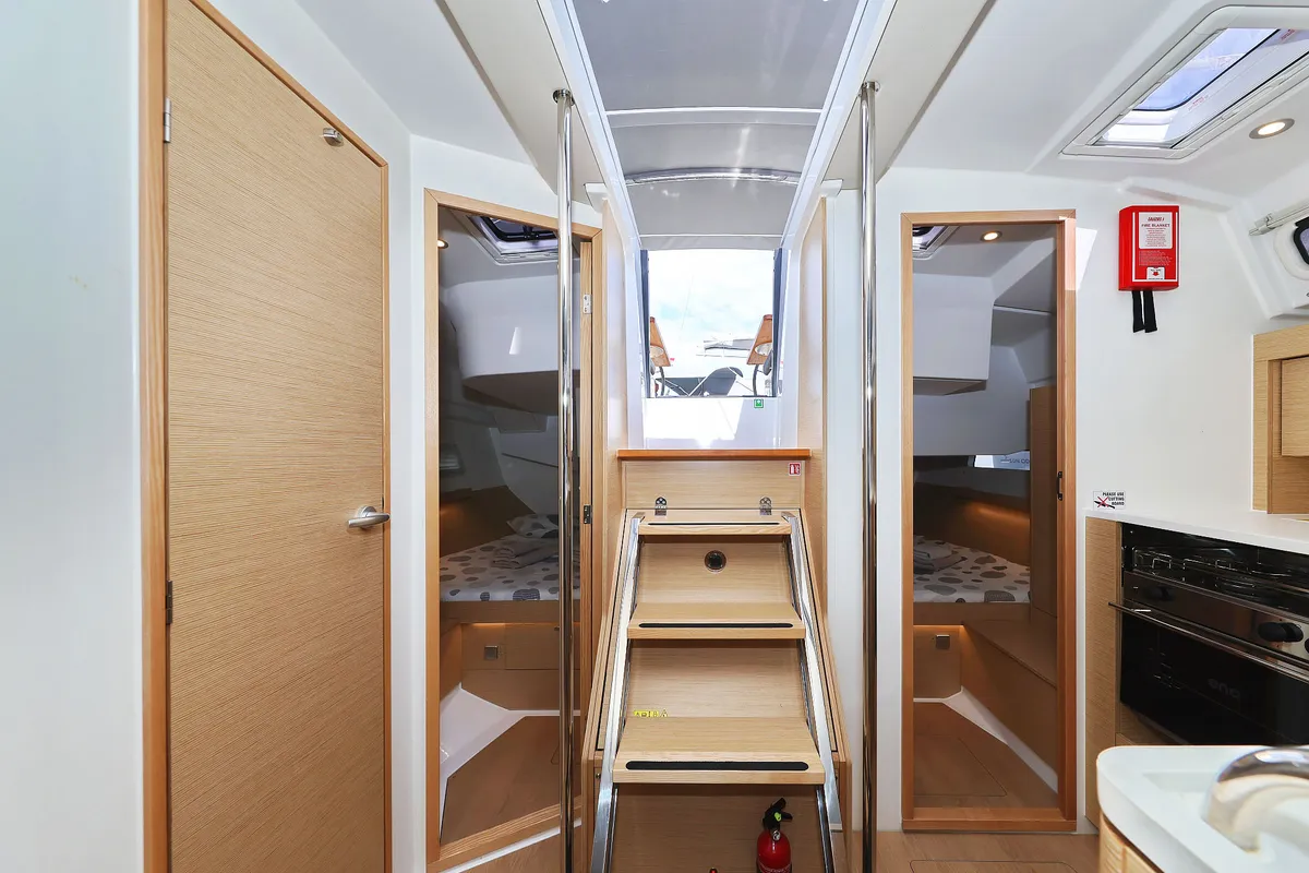 Cabin on Sundance, a Hanse 410 sailboat at Grad Biograd na Moru, Croatia