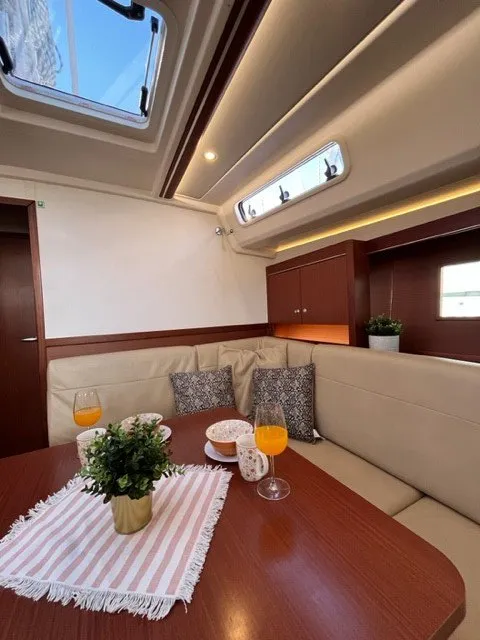 Salon of Maja, a Hanse 455 sailboat at Grad Biograd na Moru, Croatia