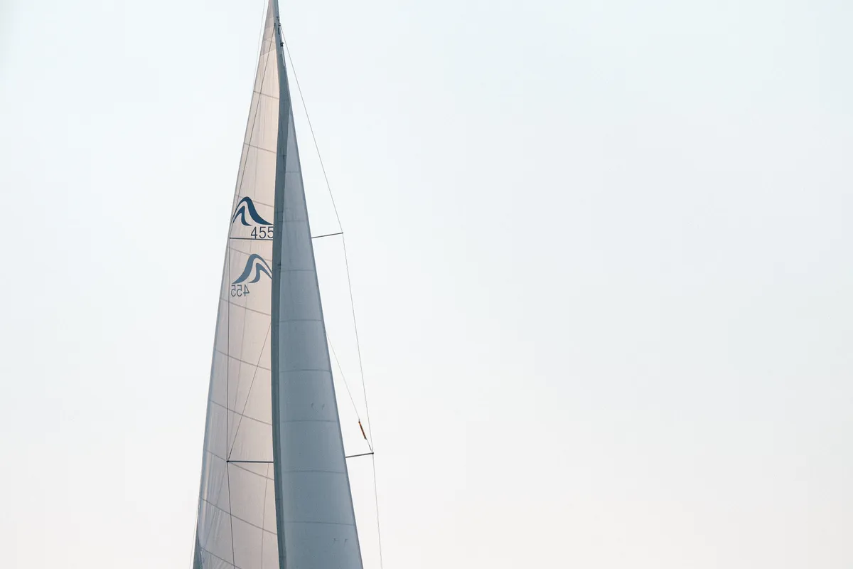 Exterior view of Maja, a Hanse 455 sailboat at Grad Biograd na Moru, Croatia