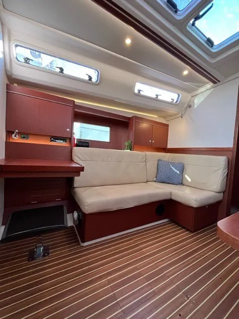 Salon of Maja, a Hanse 455 sailboat at Grad Biograd na Moru, Croatia