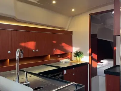 Galley of Maja, a Hanse 455 sailboat at Grad Biograd na Moru, Croatia