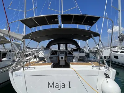 Cockpit of Maja, a Hanse 455 sailboat at Grad Biograd na Moru, Croatia