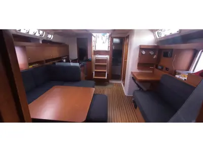 Salon of Juana, a Hanse 445 sailboat at Marmaris, Turkey